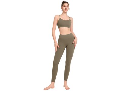 YVETTE Damen Tight Leggings Alani Grau