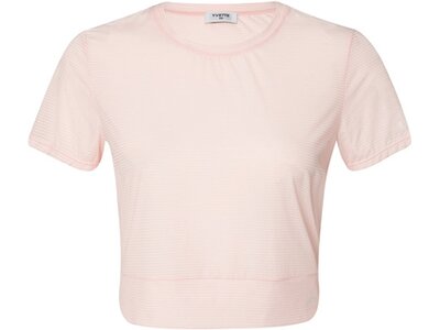 YVETTE Damen Shirt Cropped T-Shirt Lina pink