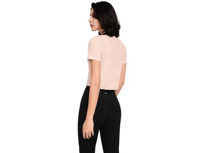 YVETTE Damen Shirt Cropped T-Shirt Lina pink