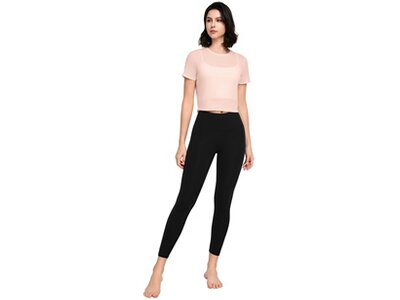 YVETTE Damen Shirt Cropped T-Shirt Lina pink