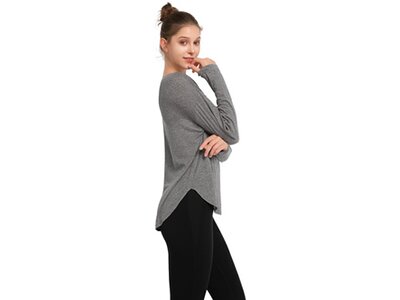 YVETTE Damen Shirt Longsleeve Vali Grau