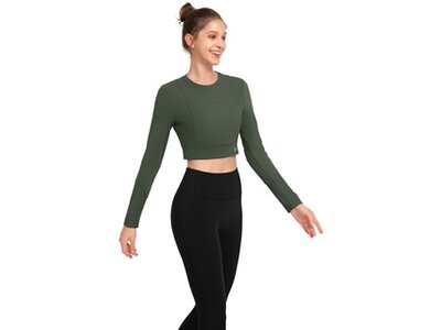 YVETTE Damen Shirt Longsleeve July Grau