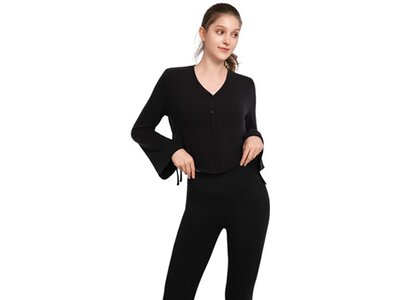 YVETTE Damen Shirt Longsleeve Stella Schwarz