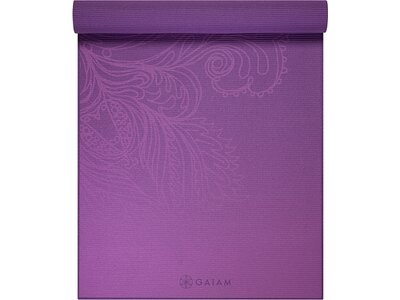 GAIAM Matte FADING FLOWER YOGAMATTE 4MM CLASSIC PRINTED Lila