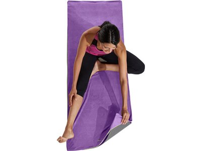 GAIAM YOGA HANDTUCH STAY PUT PURPLE JAM Lila
