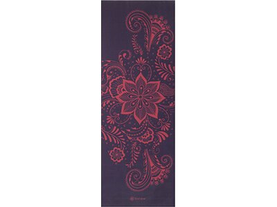 GAIAM Matte AUBERGINE SWIRL YOGAMATTE 6MM PREMIUM Grau