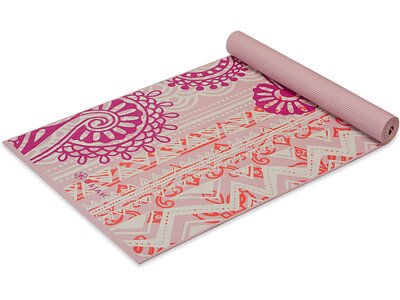 GAIAM Matte BOHEMIAN ROSE YOGAMATTE 4MM CLASSIC PRINTED Pink
