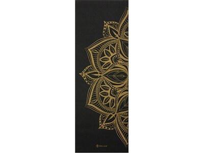 GAIAM YOGAMATTE BRONZE MEDALLION 6MM PREMIUM METALLIC Schwarz