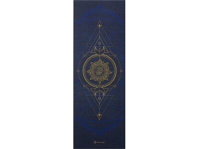 GAIAM YOGAMATTE REVERSIBLE SUN & MOON 6MM PREMIUM METALLIC Blau