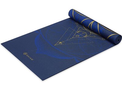 GAIAM YOGAMATTE REVERSIBLE SUN & MOON 6MM PREMIUM METALLIC Blau