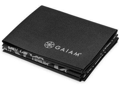 GAIAM YOGAMATTE FOLDABLE MIDNIGHT MARRAKESH (2MM) - FALTBAR Schwarz