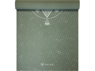 GAIAM YOGAMATTE CELESTIAL GREEN 5MM CLASSIC PRINTED Grau