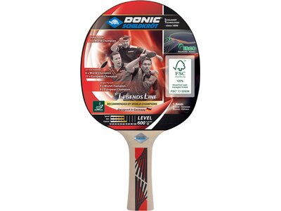 DONIC SCHILDKRÖT Tischtennischläger LEGENDS 600 FSC Rot