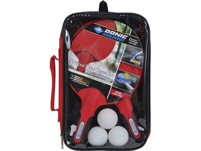 DONIC SCHILDKRÖT Tischtennis-Set Donic-Schildkröt Outdoor Tischtennis-Set Weatherproof, 2 wasserfest Rot