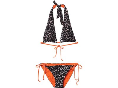 DELICATELOVE Damen Bikini Neckholder Bikini Set VIDA Classic Leo Braun