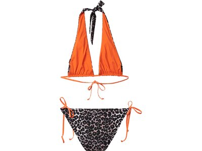 DELICATELOVE Damen Bikini Neckholder Bikini Set VIDA Classic Leo Braun