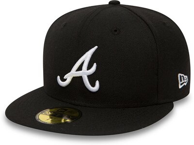 NEW ERA Herren MLBBASIC ATLBRA Schwarz