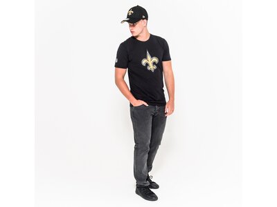 NEW ERA Herren T-Shirt NEW ORLEANS SAINTS TEAM LOGO Schwarz