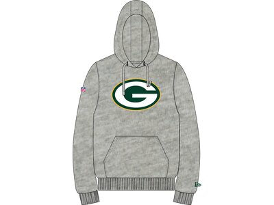 NEW ERA Herren Kapuzensweat Green Bay Packers Grau