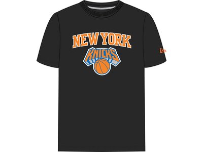 NEW ERA Herren T-Shirt NEW YORK KNICKS TEAM LOGO Schwarz