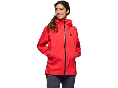 BLACK DIAMOND Damen Funktionsjacke WMNSOUTRWR Rot