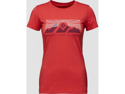 BLACK DIAMOND Damen T-Shirts / Tanks W RISE AND CLIMB SS TEE Orange