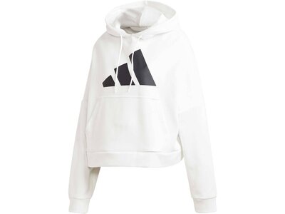 ADIDAS Damen Sweatshirt "Graphic Hoodie" mit Kapuze Weiß