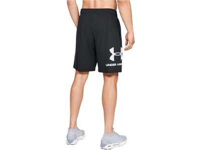 UNDER ARMOUR Herren Trainingsshorts "UA Sportstyle Cotton Graphic" Schwarz