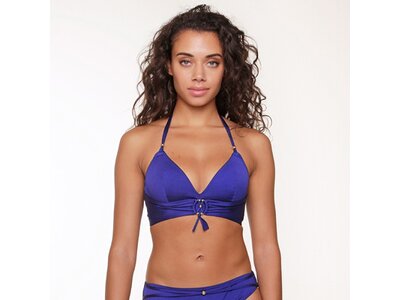 LINGADORE Damen Bikinioberteil Triangel Bikini Blau