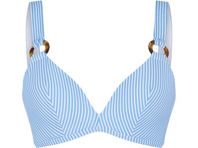 LINGADORE Damen Bikinioberteil Triangel Bikini Blau