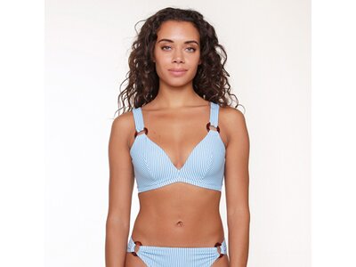 LINGADORE Damen Bikinioberteil Triangel Bikini Blau
