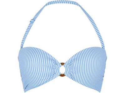 LINGADORE Damen Bikinioberteil Bandeau Bikini Blau