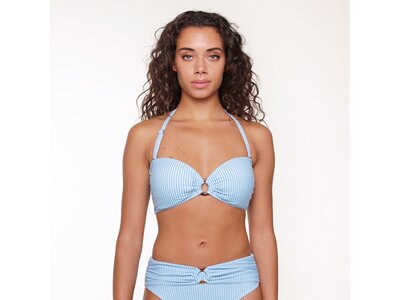 LINGADORE Damen Bikinioberteil Bandeau Bikini Blau