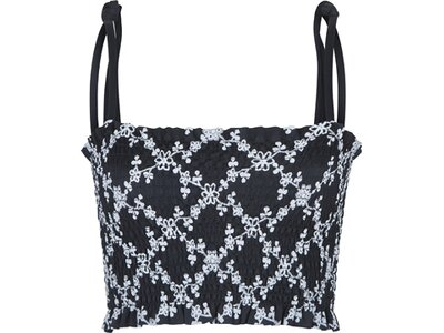 LINGADORE Damen Bikinioberteil Smocked bikini Top Schwarz