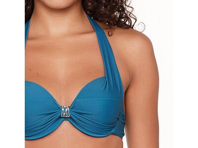 LINGADORE Damen Bikini Halterneck bikiniset Blau