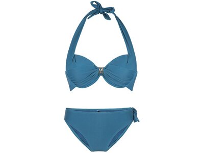 LINGADORE Damen Bikini Halterneck bikiniset Blau