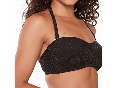 LINGADORE Damen Bikinioberteil Bandeau Bikini Schwarz