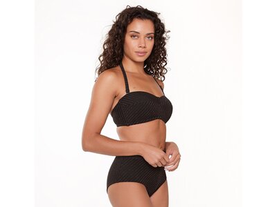 LINGADORE Damen Bikinioberteil Bandeau Bikini Schwarz