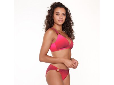 LINGADORE Damen Bikinioberteil Triangel Bikini Rot