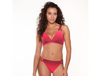 LINGADORE Damen Bikinioberteil Triangel Bikini Rot