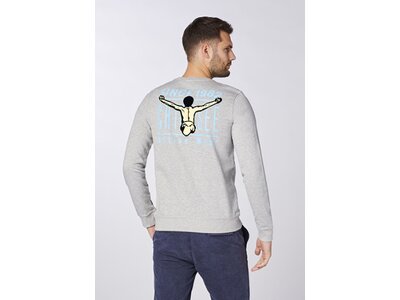 CHIEMSEE Sweatshirt im coolen Retro Design Grau