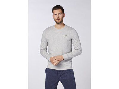 CHIEMSEE Sweatshirt im coolen Retro Design Grau