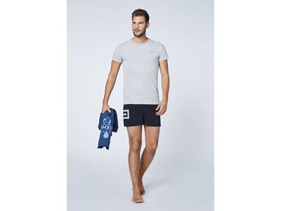 CHIEMSEE T-Shirt Doppelpack mit kleinem CHIEMSEE Logo Grau