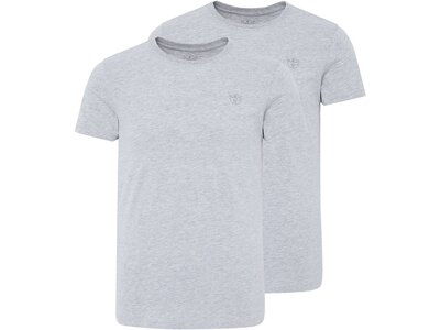CHIEMSEE T-Shirt Doppelpack mit kleinem CHIEMSEE Logo Grau