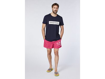 CHIEMSEE Badehose mit CHIEMSEE Print am linken Bein Pink