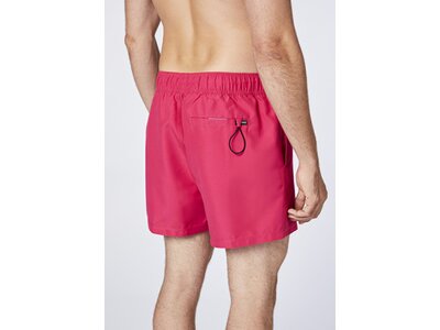 CHIEMSEE Badehose mit CHIEMSEE Print am linken Bein Pink