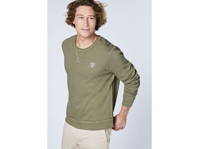 CHIEMSEE Sweatshirt in klassischer Passform Braun