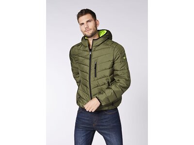 CHIEMSEE Jacke mit leicht glänzender Optik Braun