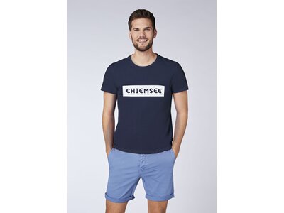 CHIEMSEE T-Shirt mit plakativem Markenschriftzug Blau