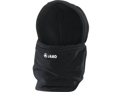 JAKO Unisex Neckwarmer mit Mütze Schwarz